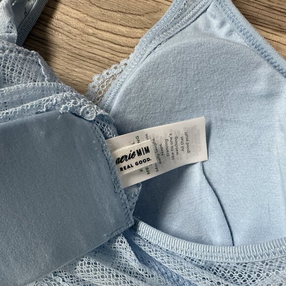 NWT Aerie Hibiscus Lace Padded Longline Bralette - Picture 5 of 5